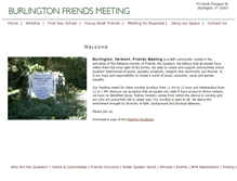 Tablet Screenshot of burlingtonquakers.org
